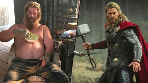 Fat Thor Avengers Endgame Chris Hemsworth Transform How