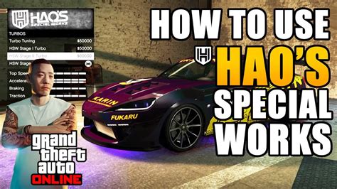 Gta Online Enhanced How To Unlock Car Hao Special Works