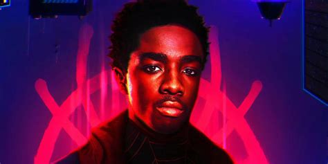 Spider Man Miles Morales Mcu Stranger Things Caleb Mclaughlin Art