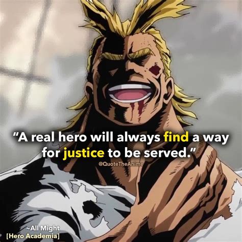 My Hero Academia Best All Might Quotes