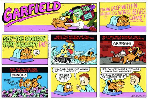 Funniest Garfield Comics About Hating Mondays