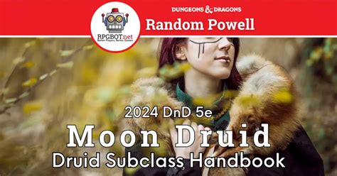 Dnd 2024 Druid Circle Moon Subclass Change Bad Op Ed