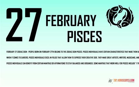 Zodiac Sign Of 27 February February 27 Zodiac Sign Personality Traits 56 Off