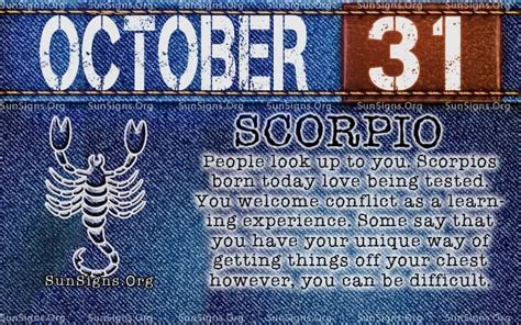 Zodiacign For 31 October