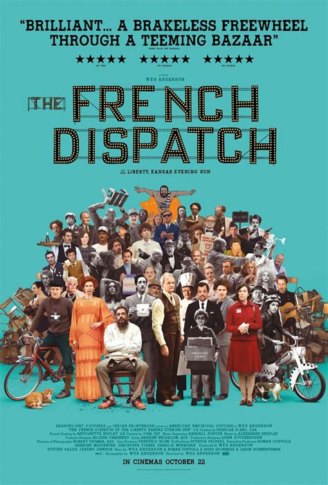 French Dispatch Wes Anderson Movie Cast Character Guide