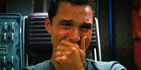 Interstellar Movie Cooper Crying Scene Christopher Nolan Filming