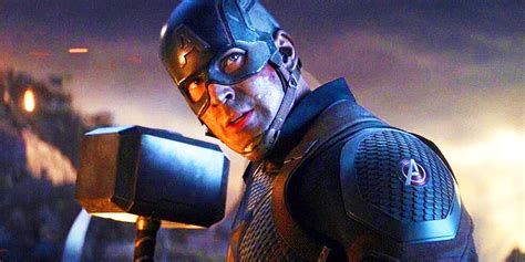 Avengers Endgame Thanos Wield Mjolnir Captain America Theory