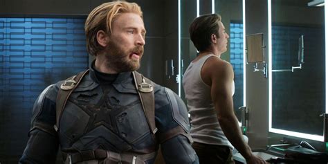 Avengers Endgame Captain America Beard Chris Evans Shave