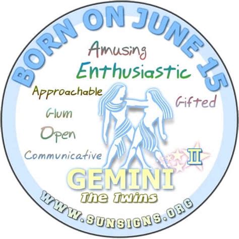 15 June Zodiac