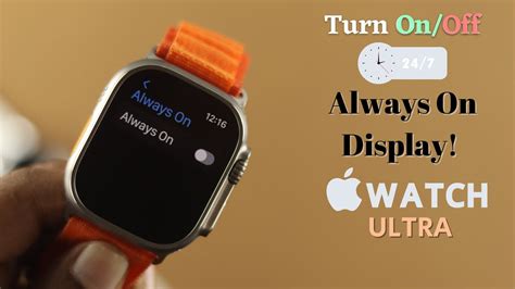 Turn Off Apple Watch Always On How