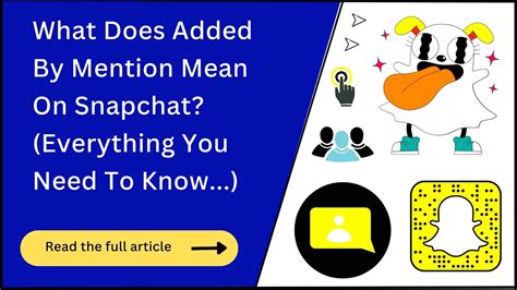Snapchat Added By Mention Meaning