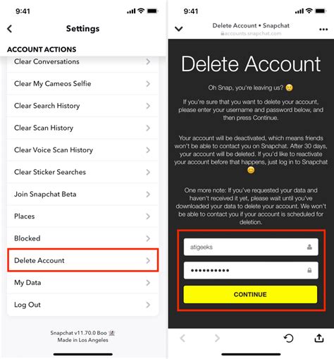 Snapchat Temporarily Deactivate Account Deletion Differences How Explained