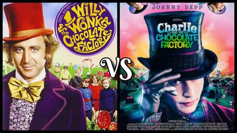 Charlie Chocolate Factory Willy Wonka 2005 1971 Comparison Differences