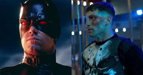 Daredevil Ben Affleck Jon Bernthal Punisher Mcu Differences