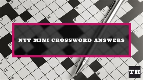 Nyt Mini Answers