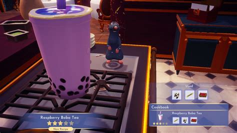 How To Make Raspberry Boba Tea Disney Dreamlight Valley