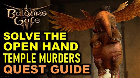 How To Solve Open Hand Temple Murders Bg3