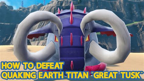 How To Beat Great Tusk Titan Pokemon Scarlet