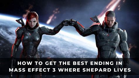 Mass Effect 3 Best Ending Perfect Shepard Lives