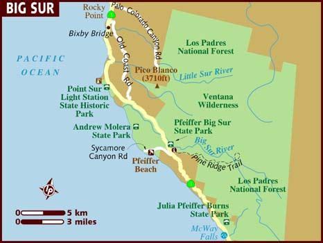 Massey Big Sur State Park Massey Big Sur State Park Map Exploring The Natural Wonders