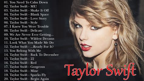 Taylor Swift Songs Define Career List