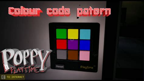Poppy Playtime Door Code Color