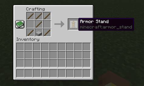 Minecraft How To Make Craft Armor Stand Recipe