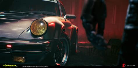 Cyberpunk 2077 Johnny Silverhand Porsche Car Arasaka