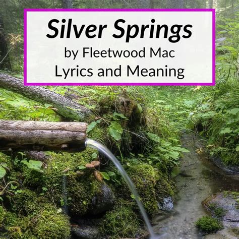 Fleetwood Mac Silver Springs Song Lyrics Meaning Explained