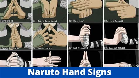 Every Naruto Anime Manga0handsign Meaning
