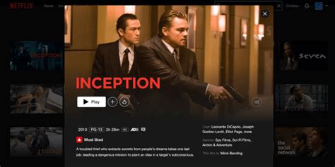 Where To Watch Inception