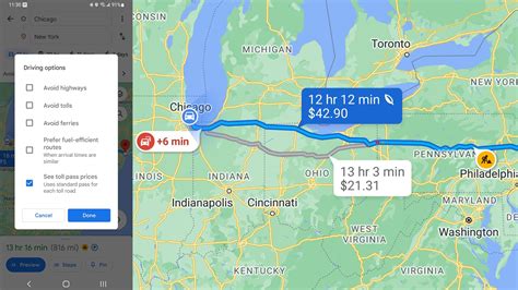 Google Maps View Toll Prices On Route How