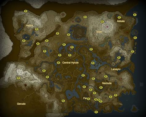 All Hinox Locations Zelda Tears Kingdom Totk