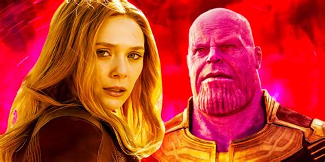 Scarlet Witch Avengers Endgame Thanos Weaker