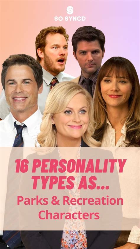 Parks Recreation Characters Mbti Personality Types