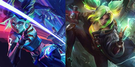 League Legends Valorant Zeri Neon Similar Voice Runeterra