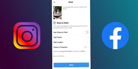 Share Instagram Reels To Facebook One Tap How