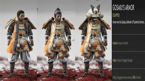 Ghost Tsushima Best Armor Set Sakai Gosaku Mongol