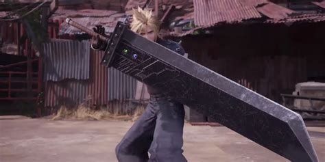 Final Fantasy 7 Remake Cloud Buster Sword Name How Heavy