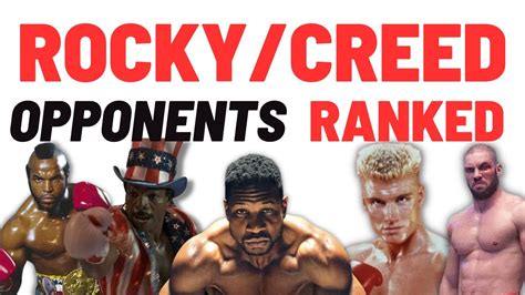 Rocky Creed Opponents Movies Ranked