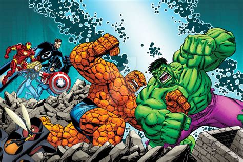 Hulk Vs Thing Marvel Comics Battles