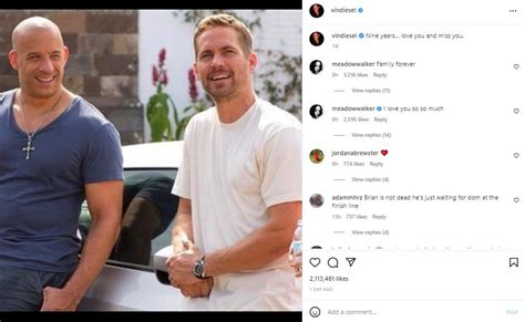 Paul Walker Death Anniversary Vin Diesel Tribute