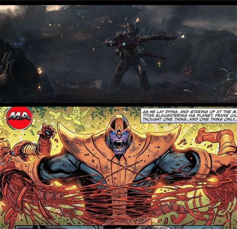 Thanos Kills Iron Man Comics