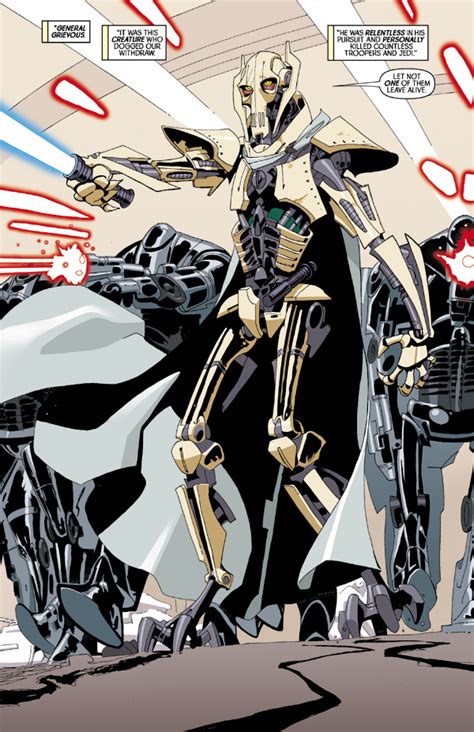 Star Wars General Grievous Face Comic