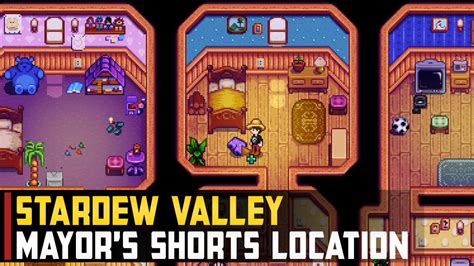 Stardew Valley Purple Shorts Mayor Location