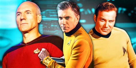 Star Trek Movies Shows Enterprise Captains Kirk Picard