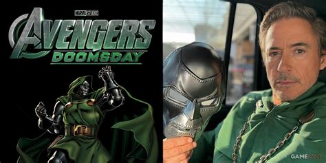 Doctor Doom Robert Downey Jr Avengers Doomsday Mask Art