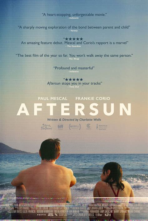 Aftersun Movie Cast Characters
