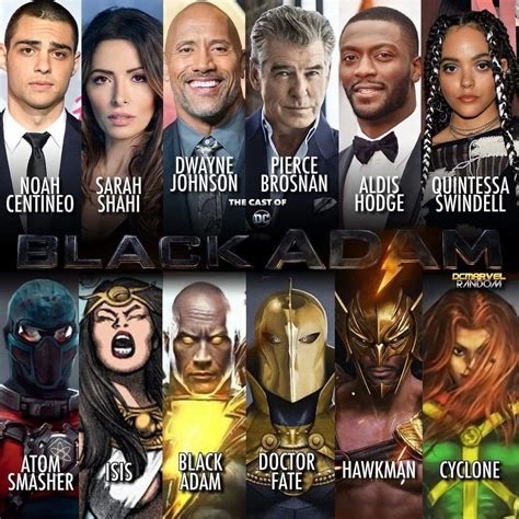 Black Adam Cast Characters Cameos