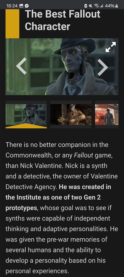 Fallout Best Characters All Time Ranked